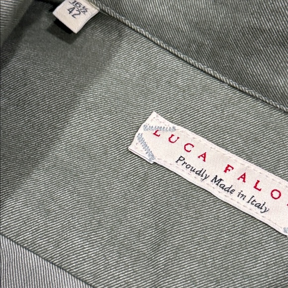 Luca Faloni cotton button down- Made in Italy- 16.5 (42R) - Picture 3 of 8